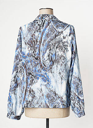 Chemisier coupe cintrée manches longues bleu GRIFFON femme