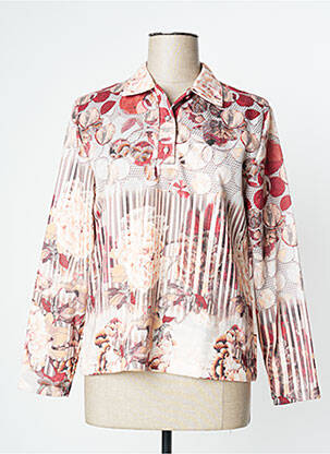 Polo stretch manches longues beige GRIFFON femme