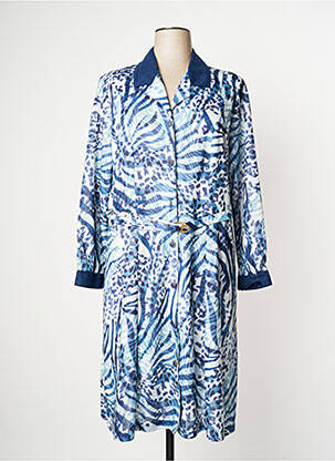 Robe mi-longue bleu JSW PARIS pour femme