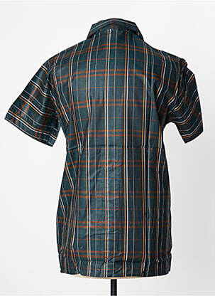 Chemise manches courtes imprimé carreaux noir SQUIRREL homme