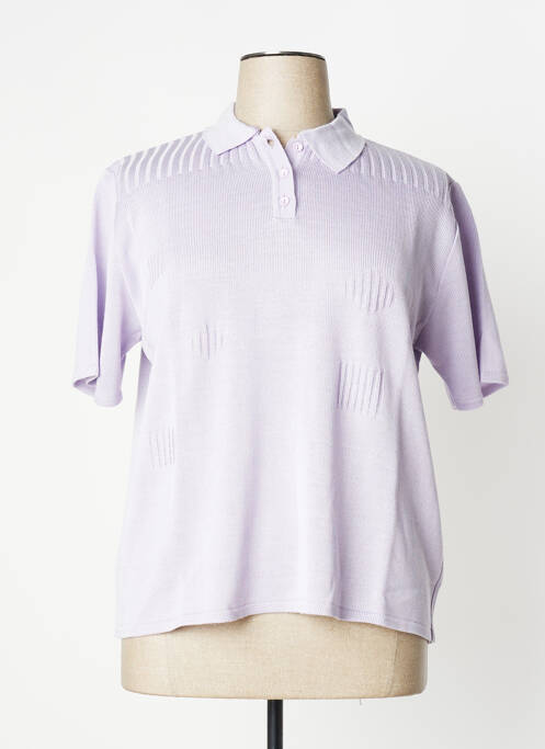 Polo violet GRIFFON pour femme