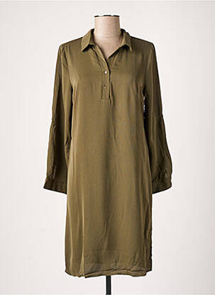 Robe mi-longue vert NOUGAT pour femme