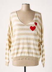 Pull beige MADE IN ITALY pour femme seconde vue