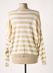 Pull beige MADE IN ITALY pour femme seconde vue