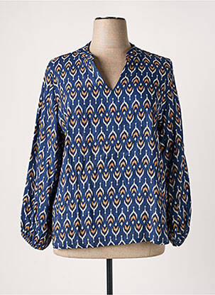 Blouse bleu MADE IN ITALY pour femme