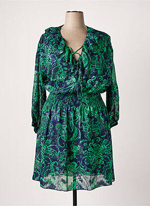 Robe mi-longue vert AMY&CLO pour femme