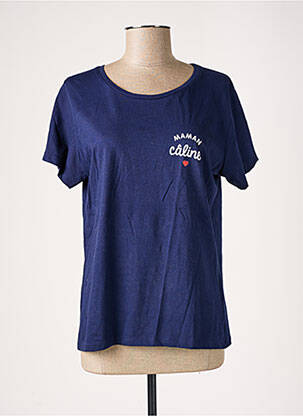 T-shirt bleu B&C pour femme