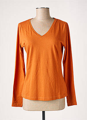 T-shirt orange CREAM pour femme