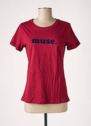 T-shirt rouge STUDIO 21 pour femme