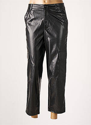 Pantalon 7/8 taille haute taille haute noir CIMINY femme