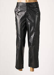 Pantalon 7/8 taille haute taille haute noir CIMINY femme