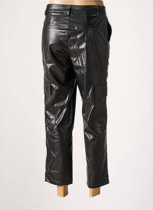 Pantalon 7/8 taille haute taille haute noir CIMINY femme