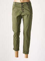 Pantalon 7/8 vert MADE IN ITALY pour femme seconde vue
