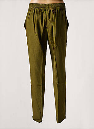 Pantalon droit stretch taille normale vert AKOZ femme