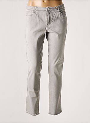 Jeans coupe slim gris KANOPE pour femme