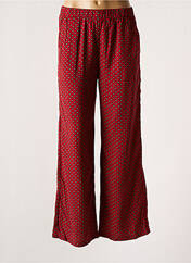 Pantalon large rouge DAPHNEA pour femme seconde vue