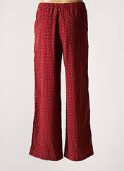 Pantalon large rouge DAPHNEA pour femme seconde vue
