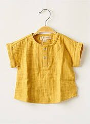 T-shirt jaune LA PETITE COLLECTION pour garçon seconde vue