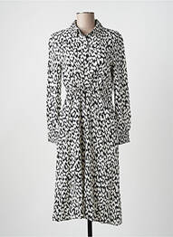 Robe mi-longue manches longues manches longues blanc STREET ONE femme