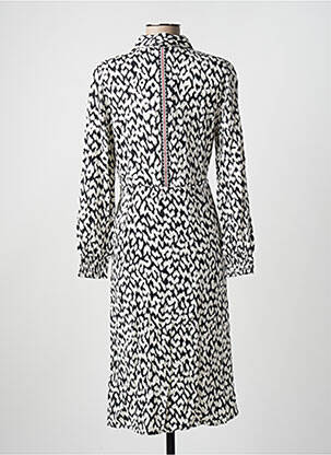 Robe mi-longue manches longues manches longues blanc STREET ONE femme