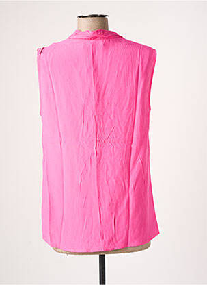 Top coupe cintrée sans manche rose YEST femme