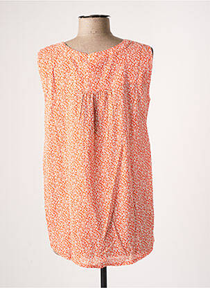 Top coupe cintrée sans manche orange KAFFE femme