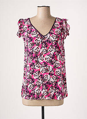 Top manches courtes manches courtes rose YEST femme