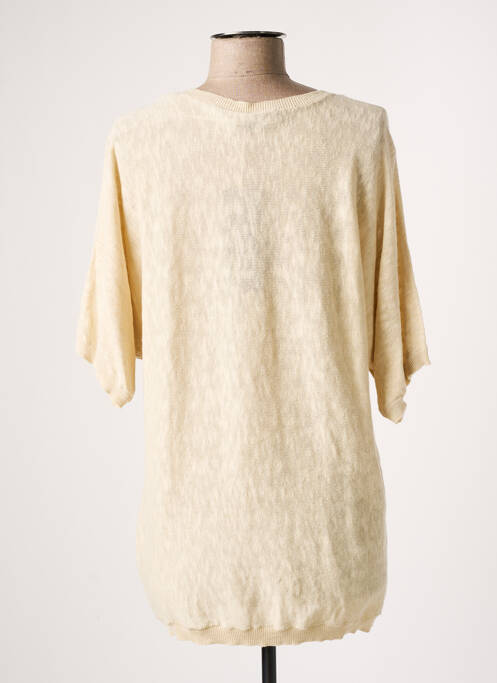 Pull tunique beige YEST pour femme