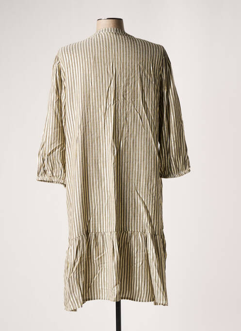 Robe mi-longue vert KAFFE pour femme