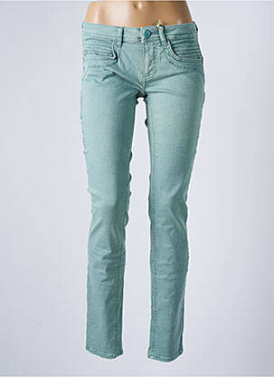 Pantalon slim taille normale taille normale vert STREET ONE femme