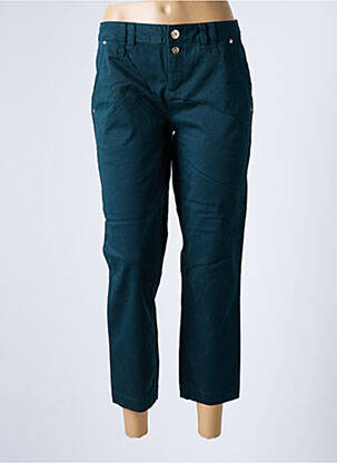 Pantalon chino tissage popeline taille normale vert STREET ONE femme