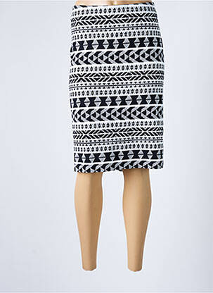 Jupe mi-longue stretch noir STREET ONE femme
