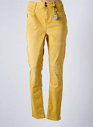 Jeans coupe slim jaune STREET ONE pour femme