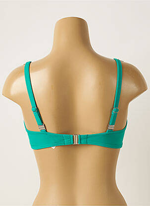 Haut de maillot de bain stretch haut soutien-gorge emboitant vert ANTIGEL femme