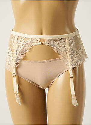 Guêpière/porte-jarretelle bretelles élastiquées ajustables beige MARIE JO femme