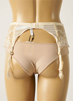 Guêpière/porte-jarretelle finition dentelle beige MARIE JO femme