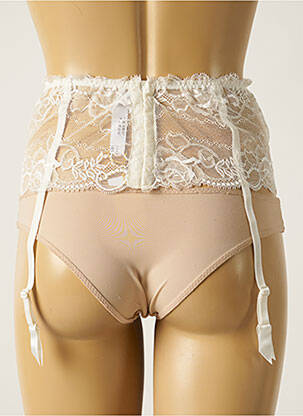 Guêpière/porte-jarretelle finition dentelle beige MARIE JO femme