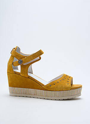 Sandales/Nu pieds jaune REGARD pour femme