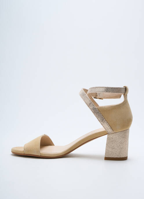 Sandales/Nu pieds beige ROSEMETAL pour femme