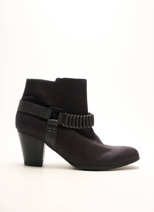 Bottines/boots tissage satiné talon de 4 à 6cm noir FUGITIVE BY FRANCESCO ROSSI femme