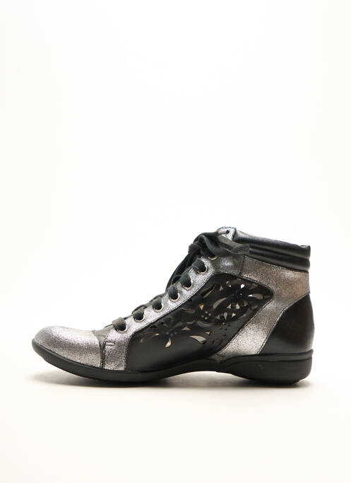 Bottines/Boots noir FUGITIVE BY FRANCESCO ROSSI pour femme