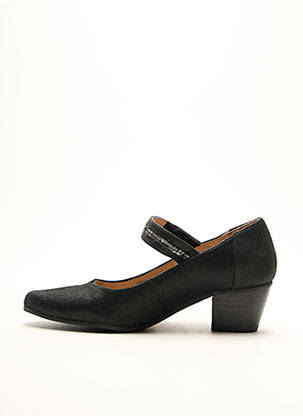 Escarpins cubain talon de 4 à 6cm noir FUGITIVE BY FRANCESCO ROSSI femme