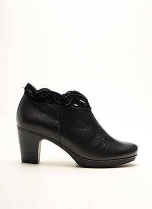 Bottines/boots tissage satiné talon de 4 à 6cm noir JOSE SAENZ femme