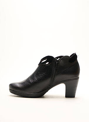 Bottines/boots tissage satiné talon de 4 à 6cm noir JOSE SAENZ femme