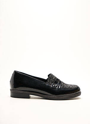 Mocassins bout rond talon plat jusqu'à 3cm noir REMONTE femme