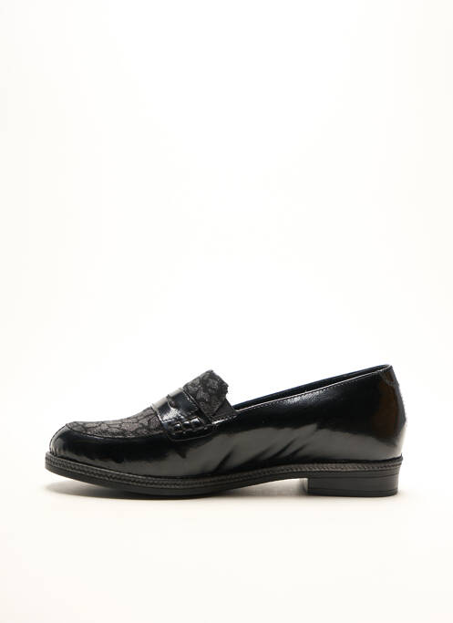 Mocassins bout rond talon plat jusqu'à 3cm noir REMONTE femme