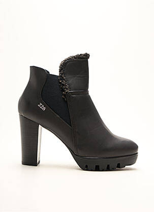 Bottines/boots tissage satiné talon haut de 10cm et plus noir 226 SHOES femme