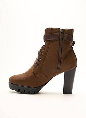 Bottines/boots fermeture zippée talon de 7 à 9cm marron 226 SHOES femme