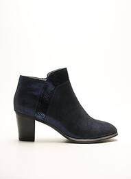 Bottines/boots bout rond talon de 4 à 6cm bleu UN MATIN D'ETE femme