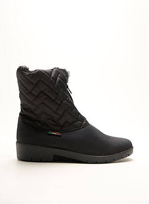 Bottines/boots fourrée talon plat jusqu'à 3cm noir SAMITEX femme